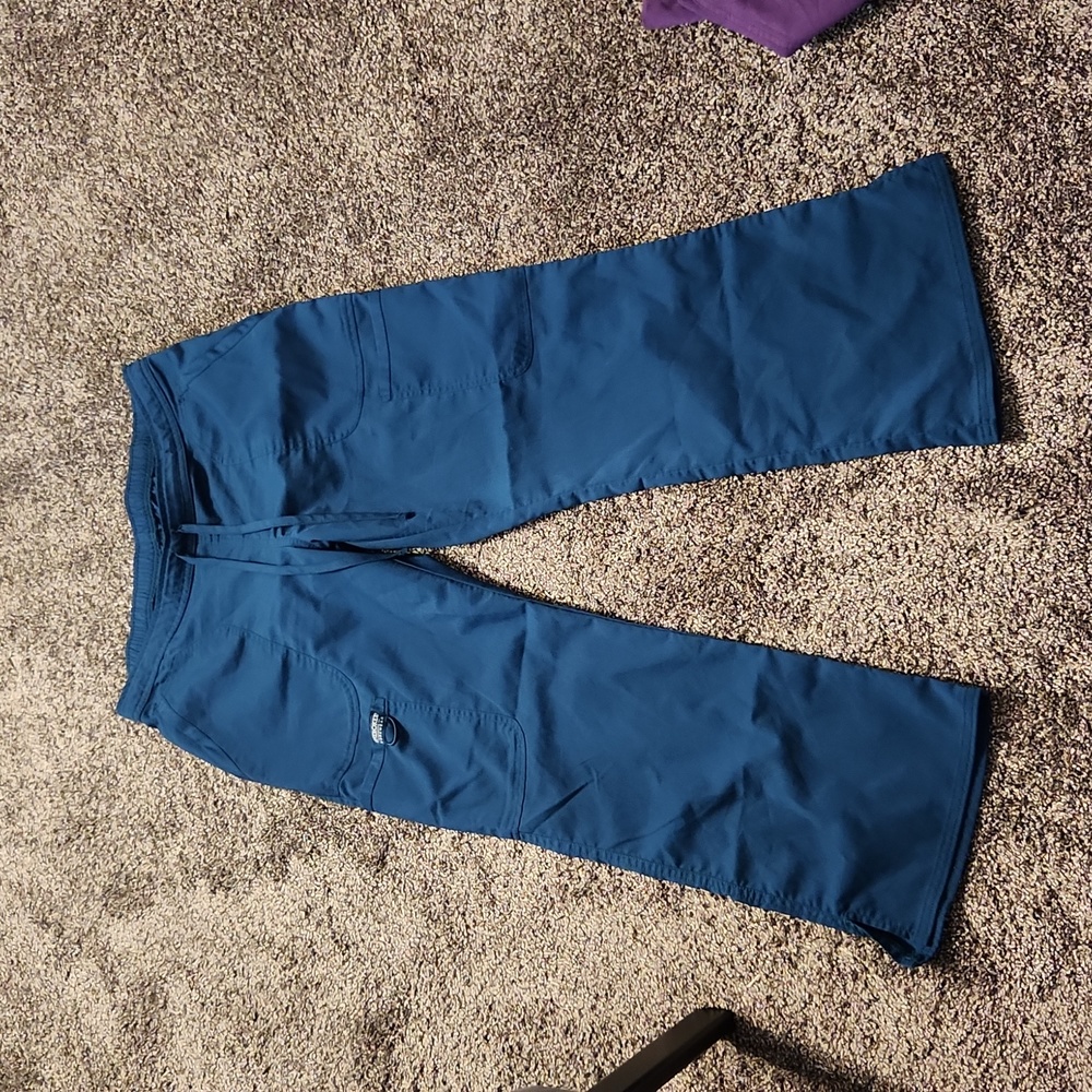 Cherokee medium petite scrub pants Caribbean blue